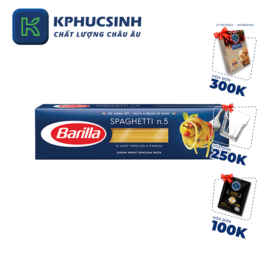 Mỳ Barilla Spaghetti sợi No.5 500g